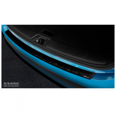 Protector Trasero De Paragolpes Carbono Real 3d Para Nissan Qashqai Ii Facelift 2017- 'Ribs'