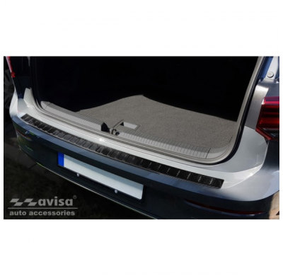 Protector Trasero De Paragolpes Carbono Real 3d Para Volkswagen Golf Viii Hb 5-Doors 2020- 'Ribs'