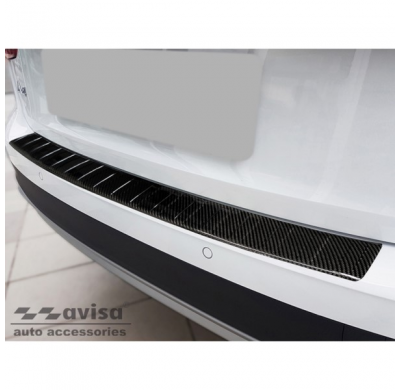 Protector Trasero De Paragolpes Carbono Real 3d Para Audi A4 Alrroad (B9) 2016- 'Ribs'