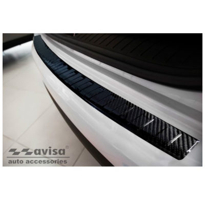 Protector De Paragolpes Trasero Carbono 3d Real Para Kia Sportage Iv Facelift 2018-2021 'Ribs'