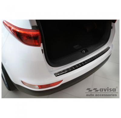 Protector De Paragolpes Trasero Carbono 3d Real Para Kia Sportage Iv Facelift 2018-2021 'Ribs'