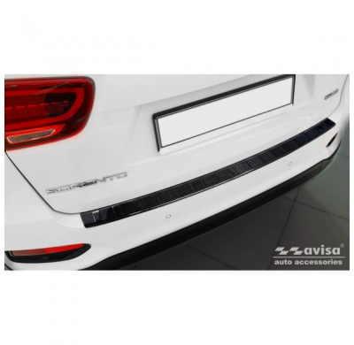 Protector Trasero De Paragolpes Carbono Real 3d Para Kia Sorento Iii Facelift 2017-2020 'Ribs'