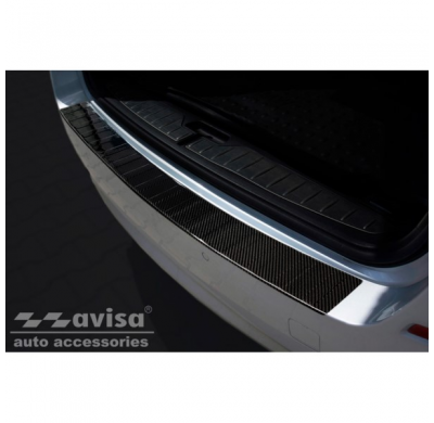 Protector Trasero De Paragolpes Carbono Real 3d Para Bmw 5-Series F11 Touring 2010-2016 'Ribs'