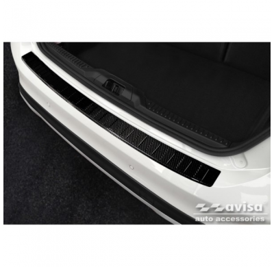 Protector De Parachoques Trasero De Carbono Real 3d Valido Para Ford Focus Hatchback 5 Puertas 2018- 'Ribs'