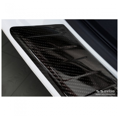 Protector De Paragolpes Trasero Carbono En 3d Real Para Volkswagen Transporter T5 2003-2015 Y T6 2015-2010 Y T6.1 2020-2022 'Rib