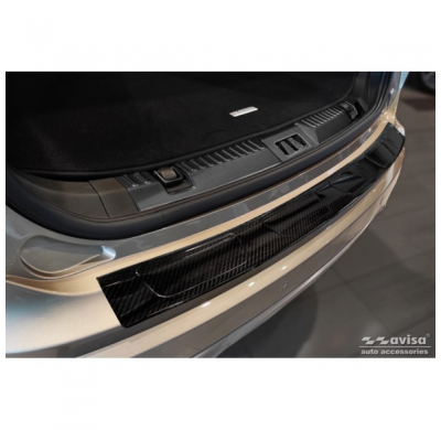 Protector De Paragolpes Trasero Carbono 3d Real Para Ford Edge Ii Facelift 2018- Incl. St-Line Y Vignale 'Ribs'