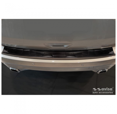 Protector De Paragolpes Trasero Carbono 3d Real Para Ford Edge Ii Facelift 2018- Incl. St-Line Y Vignale 'Ribs'