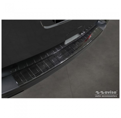 Protector De Paragolpes Trasero Carbono 3d Real Para Peugeot Traveller 2016- 'Ribs'