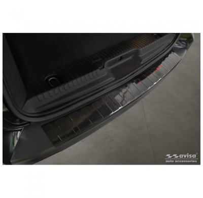 Protector De Paragolpes Trasero Carbono 3d Real Para Peugeot Traveller 2016- 'Ribs'