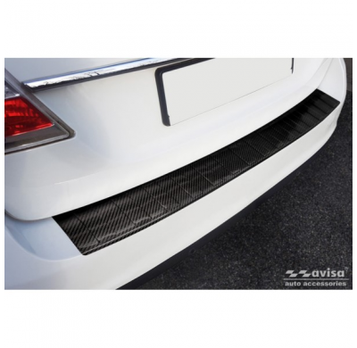 Protector De Paragolpes Trasero Carbono 3d Real Para Volvo V70 Iii Facelift 2014-2016 'Ribs'