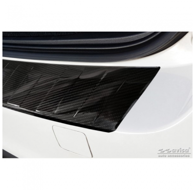 Protector De Paragolpes Trasero Carbono 3d Real Para Volvo V70 Iii Facelift 2014-2016 'Ribs'