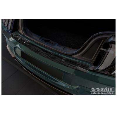 Protector De Paragolpes Trasero Carbono 3d Real Para Ford Mustang Vi Coupé 2015-2017 Y Fl 2017- Incl. Gt 'Ribs'
