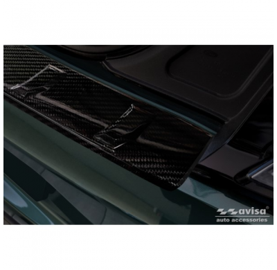 Protector De Paragolpes Trasero Carbono 3d Real Para Ford Mustang Vi Coupé 2015-2017 Y Fl 2017- Incl. Gt 'Ribs'