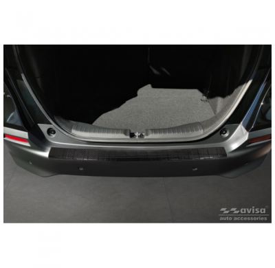 Protector De Paragolpes Trasero Carbono 3d Real Para Honda Jazz Crosstar Hybrid 2020- 'Ribs'