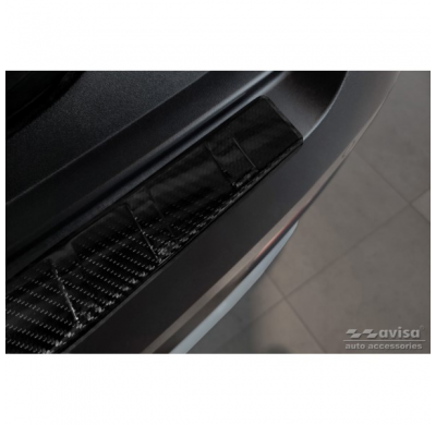 Protector De Paragolpes Trasero Carbono 3d Real Para Hyundai Bayon 2021- 'Ribs'