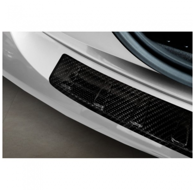 Protector de parachoques trasero en carbono 3D real para Fiat 500e 2020- 'Ribs'.