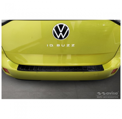 Protector de parachoques trasero Real 3D Carbon adecuado para Volkswagen ID.Buzz & ID.Buzz Cargo 2022- 'Ribs'