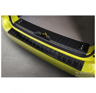 Protector de parachoques trasero Real 3D Carbon adecuado para Volkswagen ID.Buzz & ID.Buzz Cargo 2022- 'Ribs'