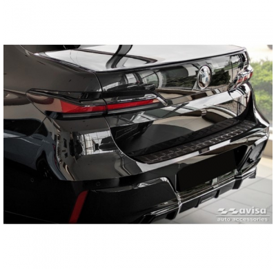 Protector de parachoques trasero Real 3D Carbon apto para BMW Serie 7 G70 Sedan M-Package 2023-