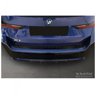 Protector de parachoques trasero Real 3D Carbon adecuado para BMW X1 con M-Package (U11) 2022- 'Ribs'