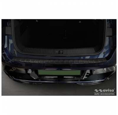 Protector de parachoques trasero Real 3D Carbono apto para Renault Megane E-Tech 2021- 'Ribs'