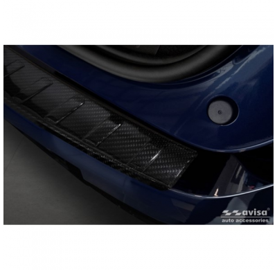 Protector de parachoques trasero Real 3D Carbono apto para Renault Megane E-Tech 2021- 'Ribs'