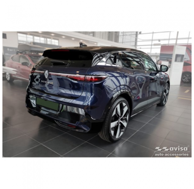 Protector de parachoques trasero Real 3D Carbono apto para Renault Megane E-Tech 2021- 'Ribs'