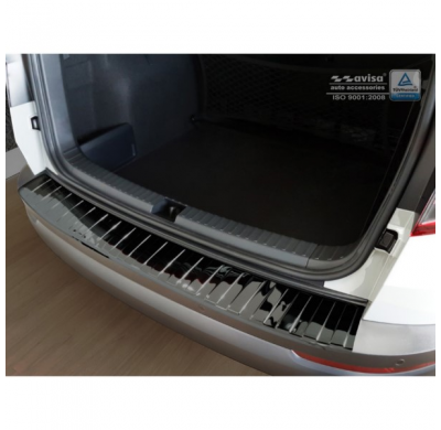 Protector de paragolpes acero inox Negro Skoda Karoq 2017- 'Ribs'