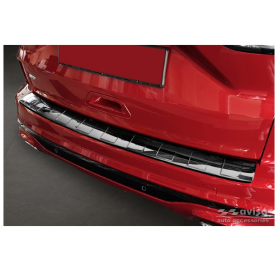 Protector de parachoques trasero de acero inoxidable Black Mirror para Ford Kuga III ST-Line/Hybrid/Vignale 2019- 'Ribs'