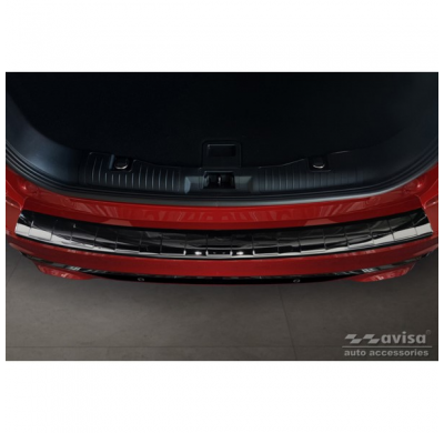 Protector de parachoques trasero de acero inoxidable Black Mirror para Ford Kuga III ST-Line/Hybrid/Vignale 2019- 'Ribs'