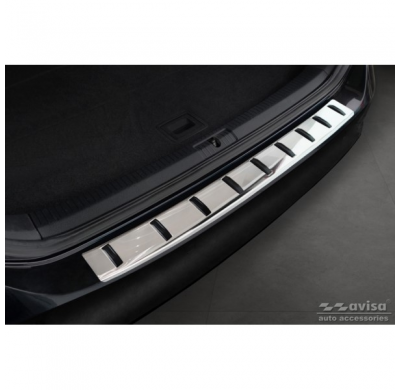 Protector de paragolpes trasero de acero inoxidable para Volkswagen Golf VII Variant incl. Alltrack 2012-2017 'EDICIÓN FUERTE'