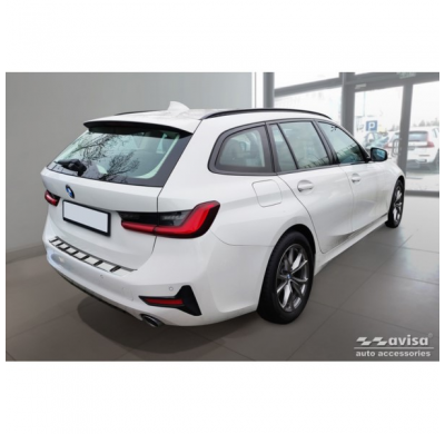 Protector de parachoques trasero de acero inoxidable apto para BMW Serie 3 (G21) Touring 2019-2022 'STRONG EDITION'