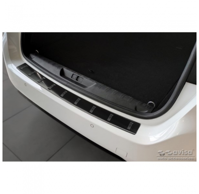 Protector de parachoques trasero de acero inoxidable negro para Peugeot 308 SW II 2013-2017 y Facelift 2017-2021 'STRONG EDITION