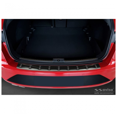 Protector de parachoques trasero de acero inoxidable negro para Seat Leon ST (5F) 2013-2017 y Facelift 2017-2020 'STRONG EDITIO