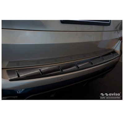 Protector de parachoques trasero de acero inoxidable negro apto para BMW X5 (G05) M-Sport 2018- 'STRONG EDITION'