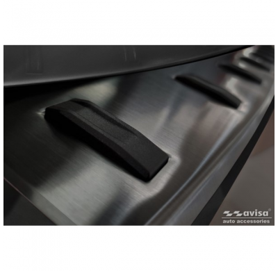 Protector de parachoques trasero de acero inoxidable negro apto para BMW X5 (G05) M-Sport 2018- 'STRONG EDITION'