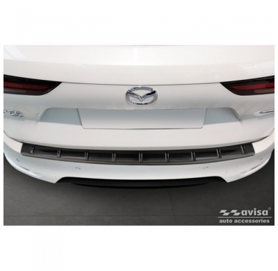 Protector de parachoques trasero de acero inoxidable negro apto para Mazda CX-60 (KH) 2022- 'STRONG EDITION'