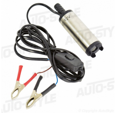 Bomba Sumergible Mini 12v Para Aceite, Agua, Diesel. Largo Cable:3 Metros - Salida Manguera:16-18mm
