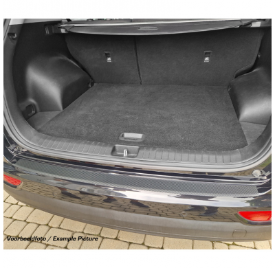 Lámina protectora de parachoques trasero a medida, para Renault Megane IV Grandtour 2016- - Efecto carbono