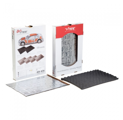 Set de material amortiguador Anti-Vibe Caraudio - 6 piezas (2x 50x60cm + 4x 27x37cm)