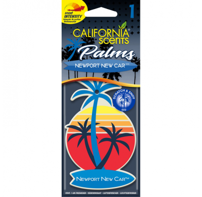 Ambientador California Scents Palm Tree - Newport New Car - 1 Pieza