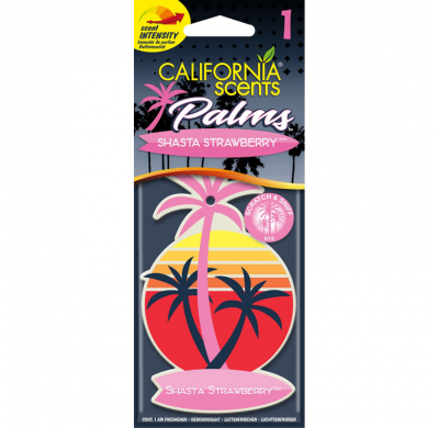 Ambientador California Scents Palm Tree - Shasta Strawberry - 1 Pieza