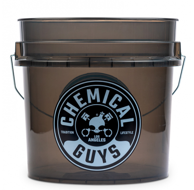 Cubo para detalles de alta resistencia Chemical Guys, color negro ahumado (16 l)