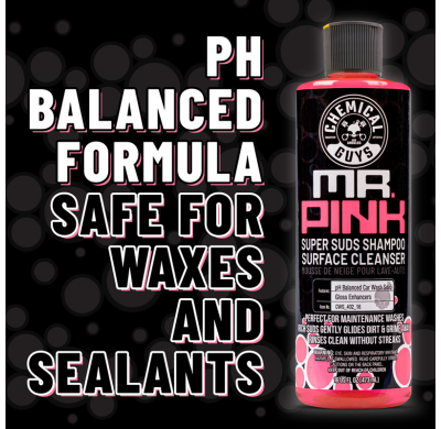 Champú y jabón de limpieza de superficies de alta calidad Mr. Pink de Chemical Guys (473 ml)