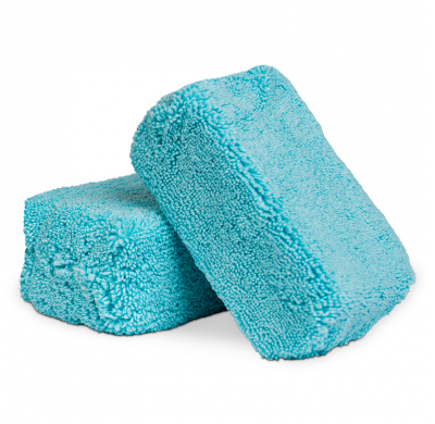 Aplicadores de microfibra de primera calidad Chemical Guys - Azul 5x3x2.25'' (paquete de 2)