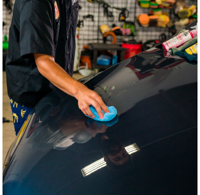 Aplicadores de microfibra de primera calidad Chemical Guys - Azul 5x3x2.25'' (paquete de 2)