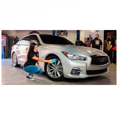 Aplicadores de microfibra de primera calidad Chemical Guys - Azul 5x3x2.25'' (paquete de 2)