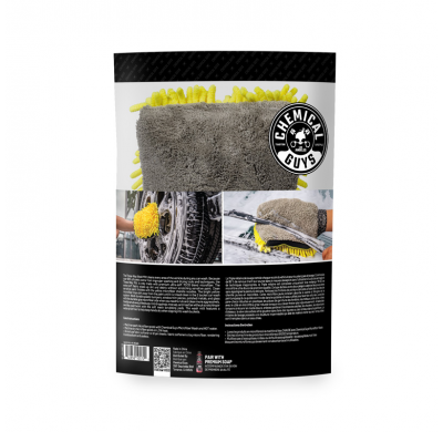 Guante de lavado de microfibra premium de tres vías de Chemical Guys