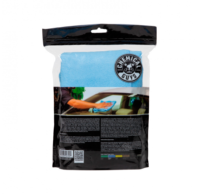 Toalla de microfibra de grado profesional Chemical Guys Workhorse - Azul, 40,6 x 40,6 cm (paquete de 3)