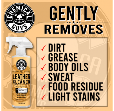 Limpiador de cuero Chemical Guys, súper limpiador incoloro e inodoro (473 ml)